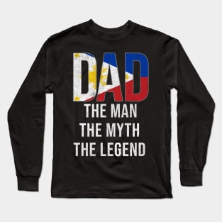 Qatarian Dad The Man The Myth The Legend - Gift for Qatarian Dad With Roots From Qatarian Long Sleeve T-Shirt